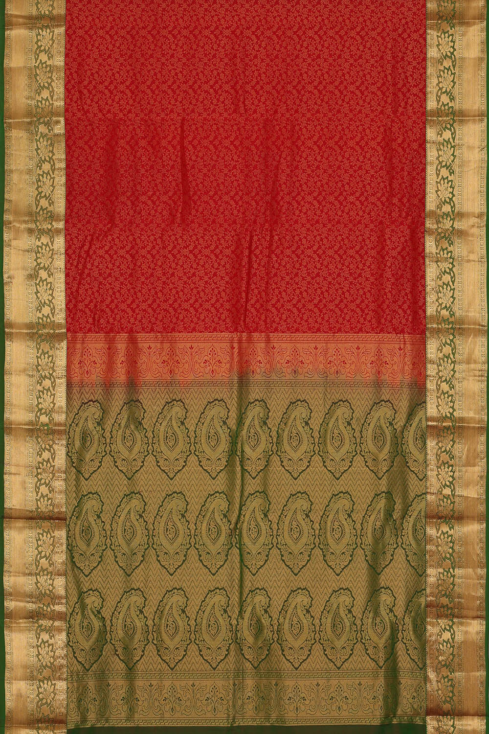 Image of Kanchipattu Silk Red Saree