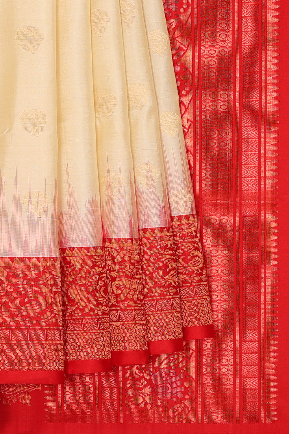 Image of South Silk Cream Saree