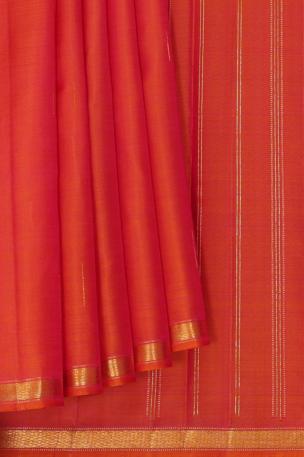 Image of Arani Silk Orange Saree
