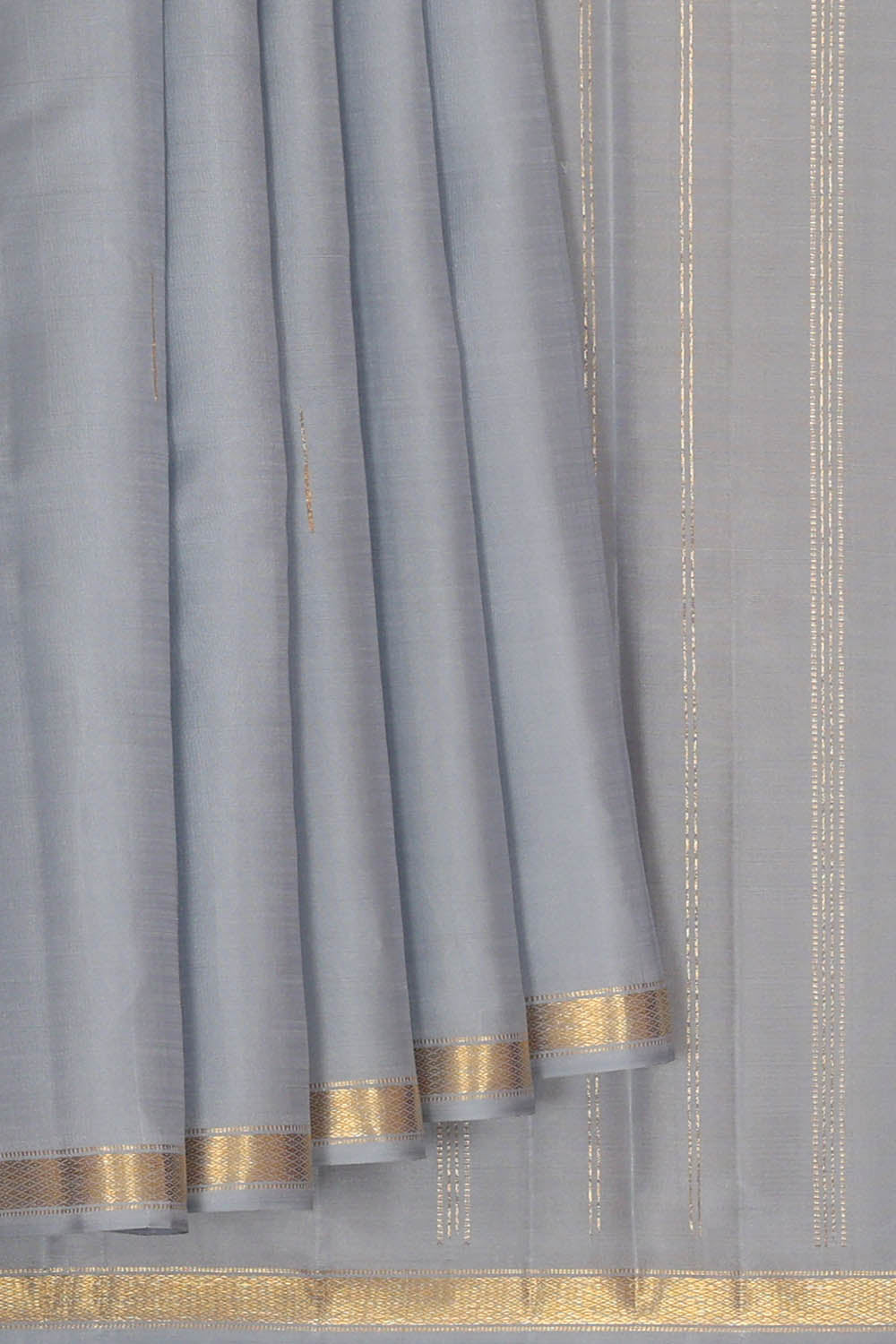 Image of Arani Silk Grey Saree
