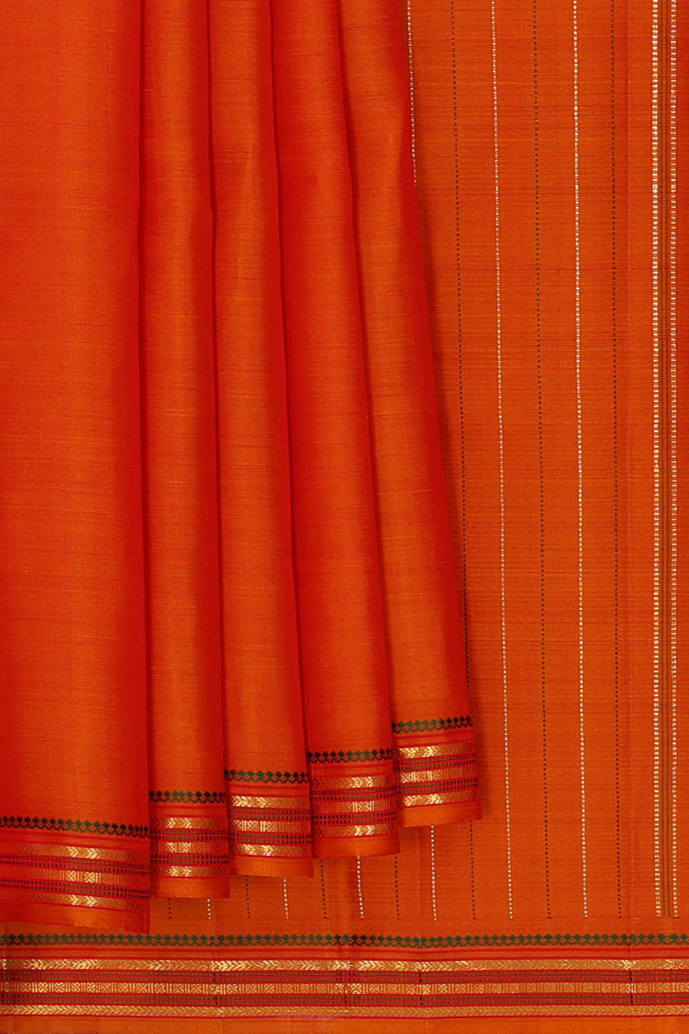 Image of Arani Silk Orange Saree