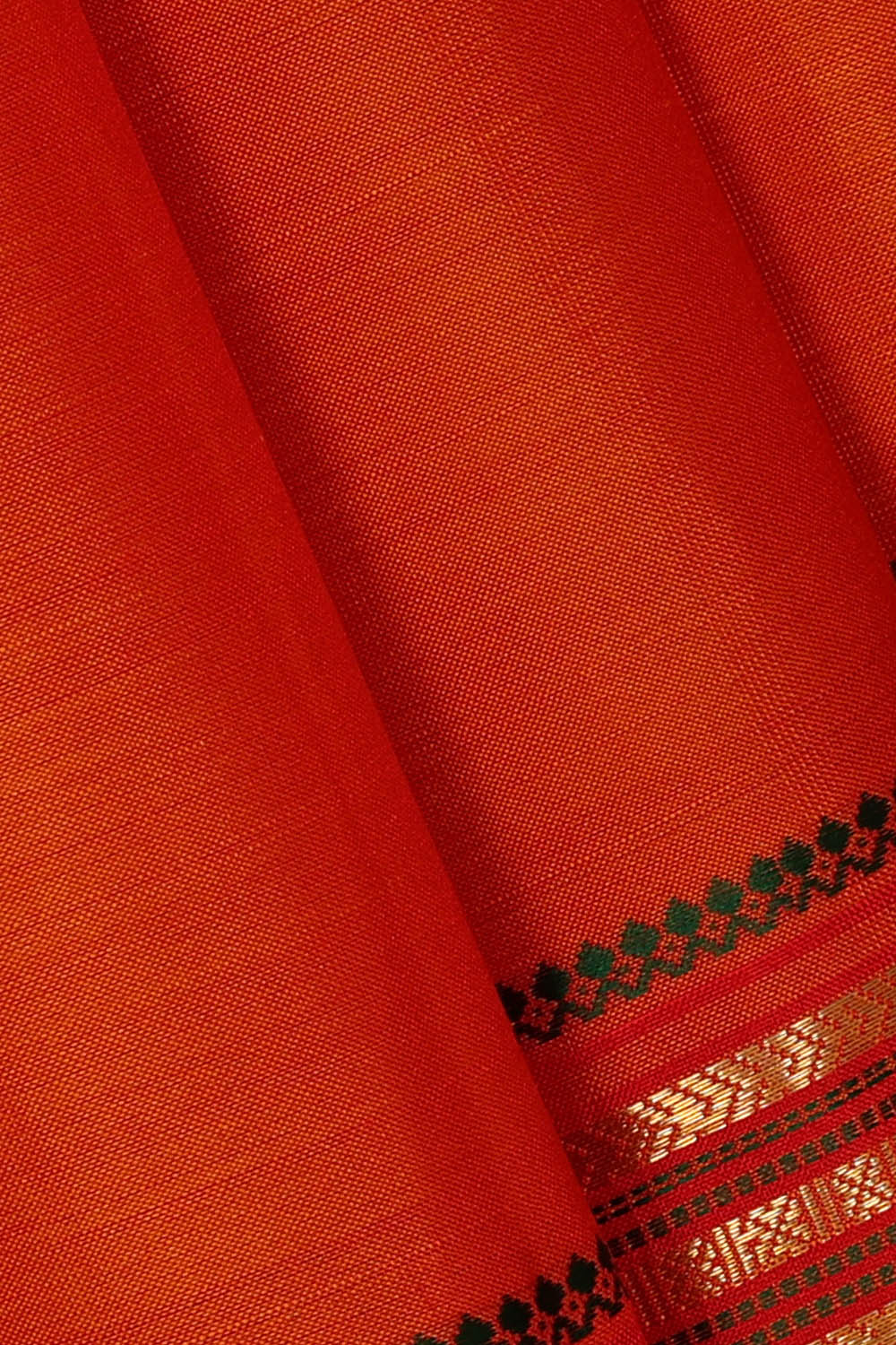 Image of Arani Silk Orange Saree