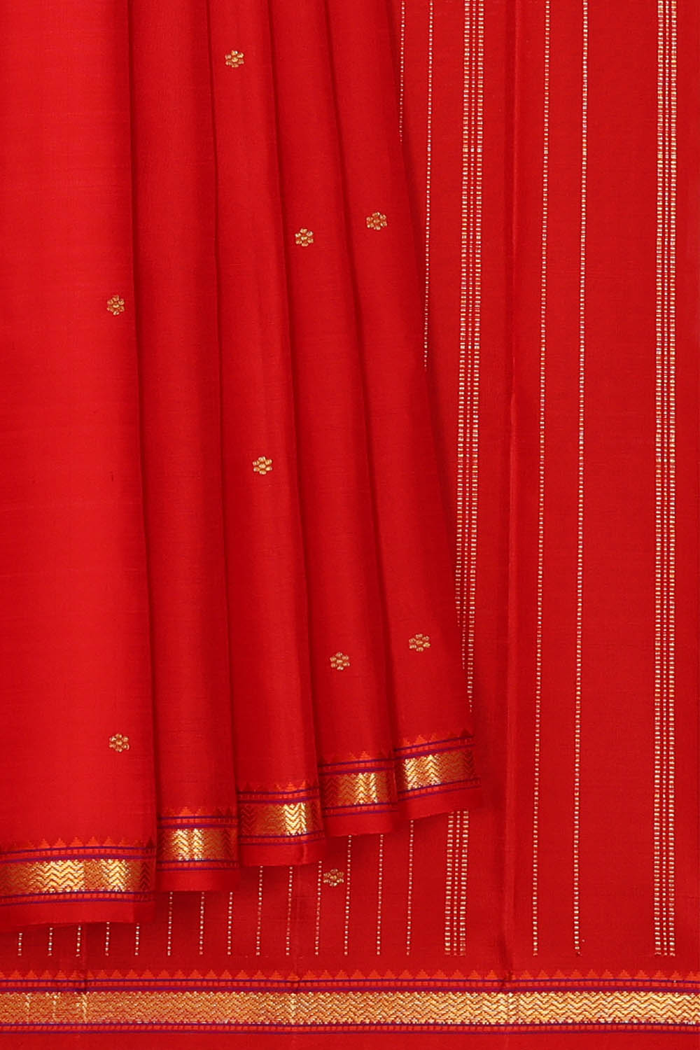 Image of Arani Silk Red Saree