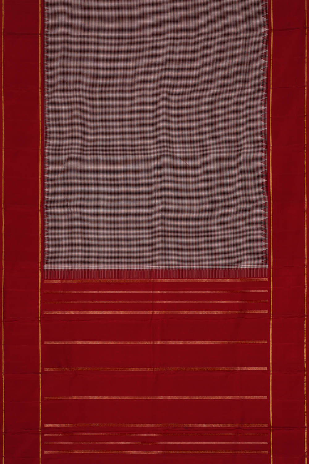 Image of Arani Silk Maroon Saree
