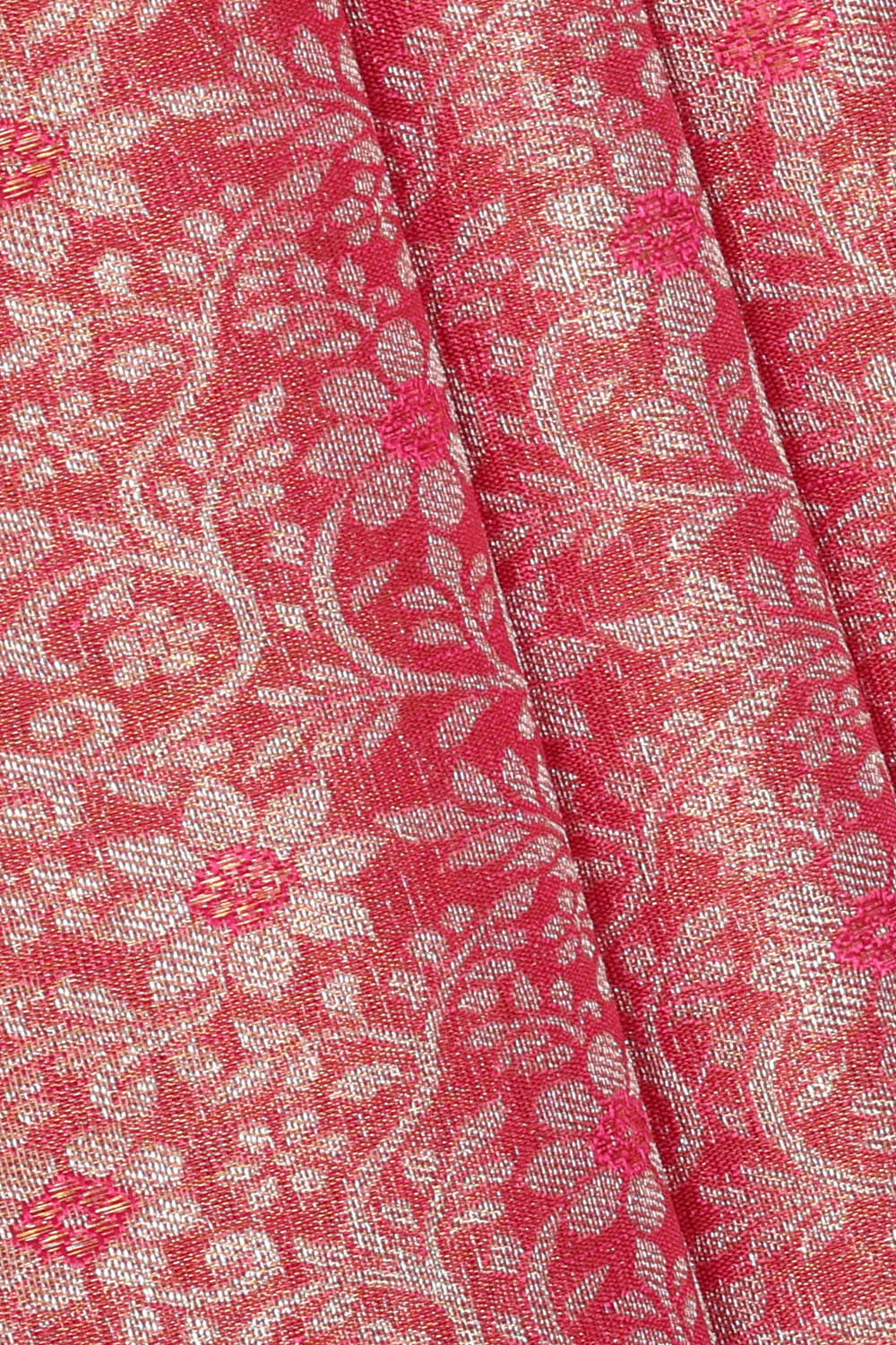 Image of Kanchipattu Tissue Pink Saree