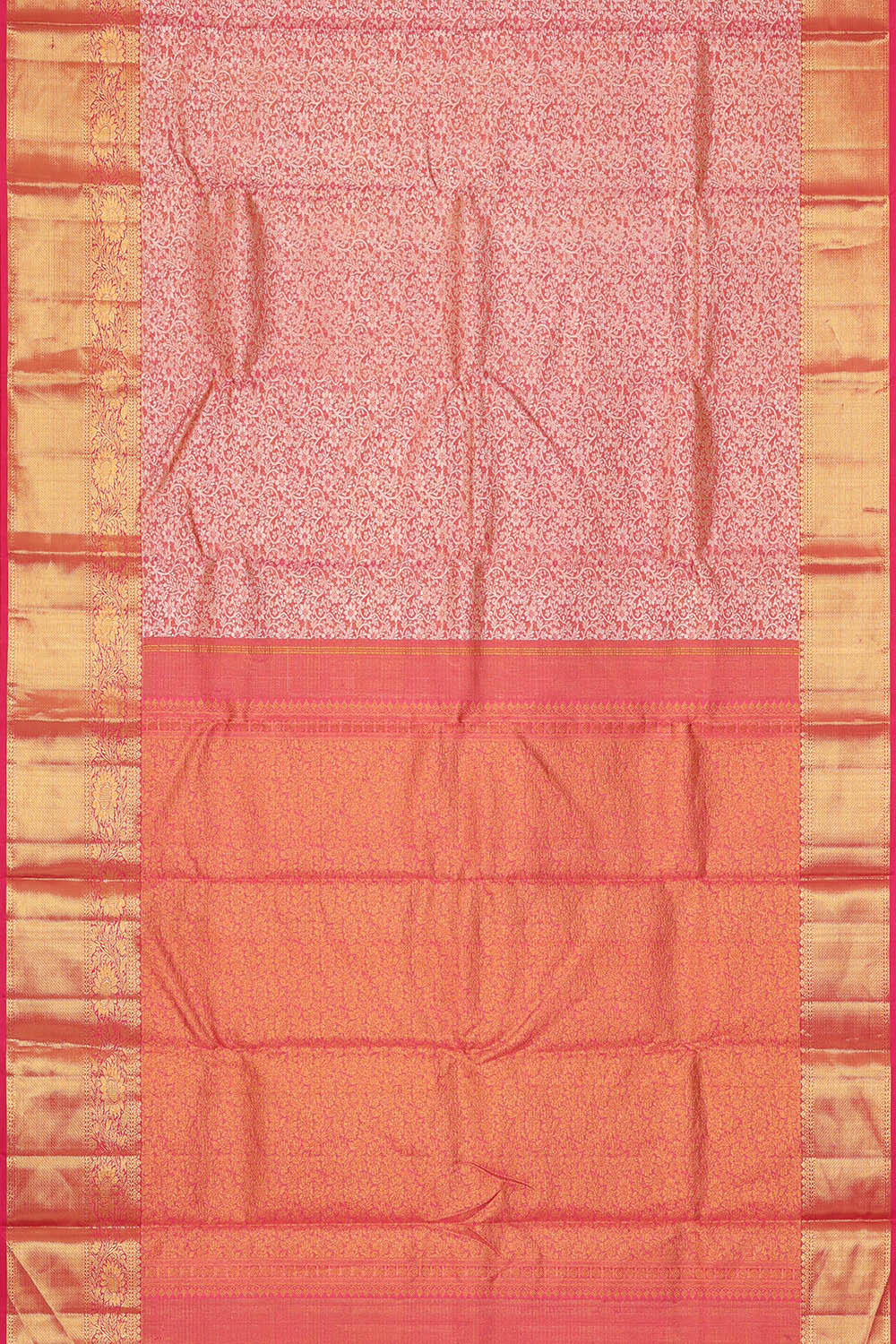 Image of Kanchipattu Tissue Pink Saree