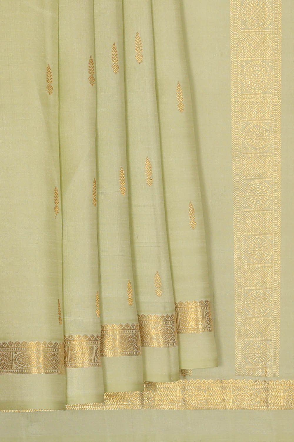 Image of Arani Silk Pastel Green Saree