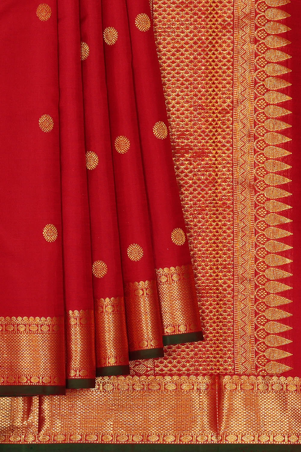 Image of Arani Silk Maroon Saree