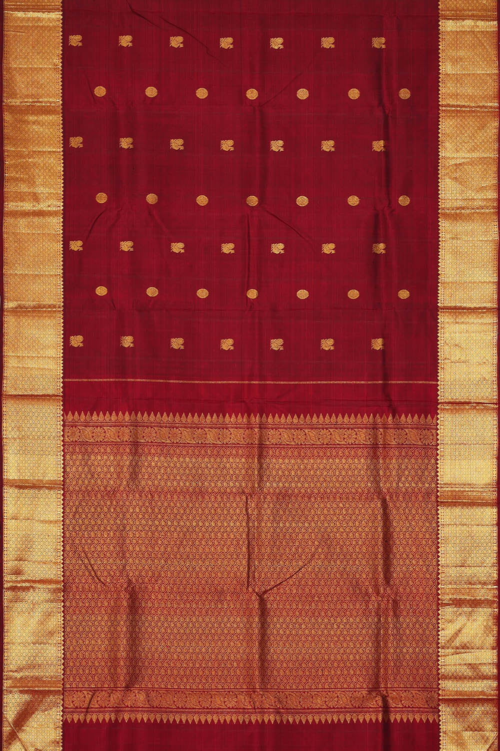 Image of Maroon Arani Silk Saree