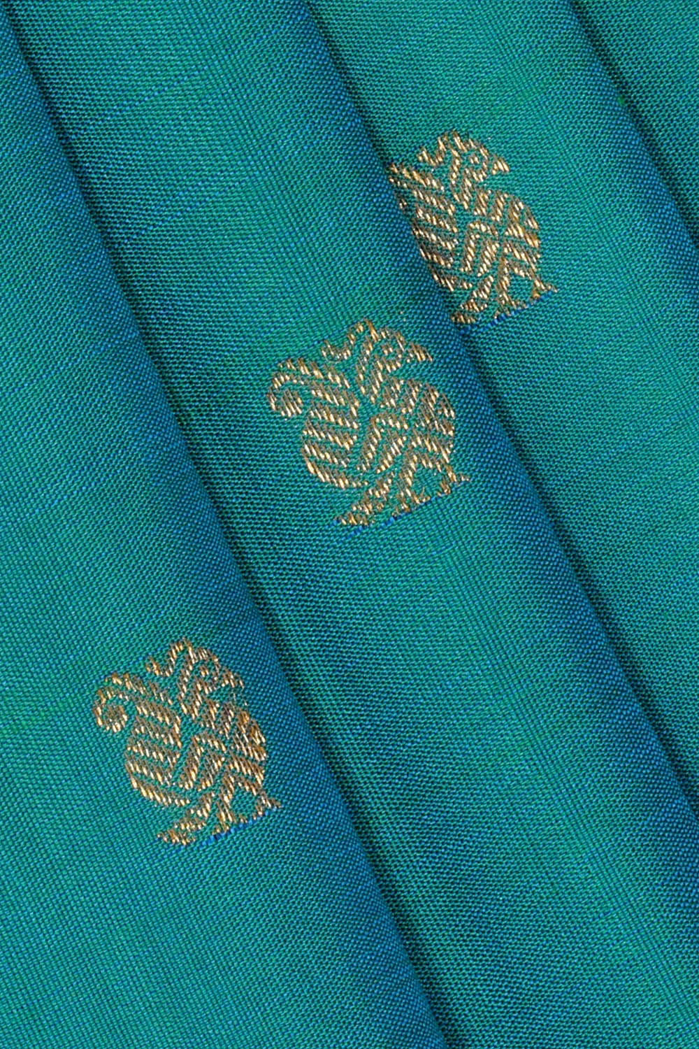 Image of Arani Silk Blue Saree