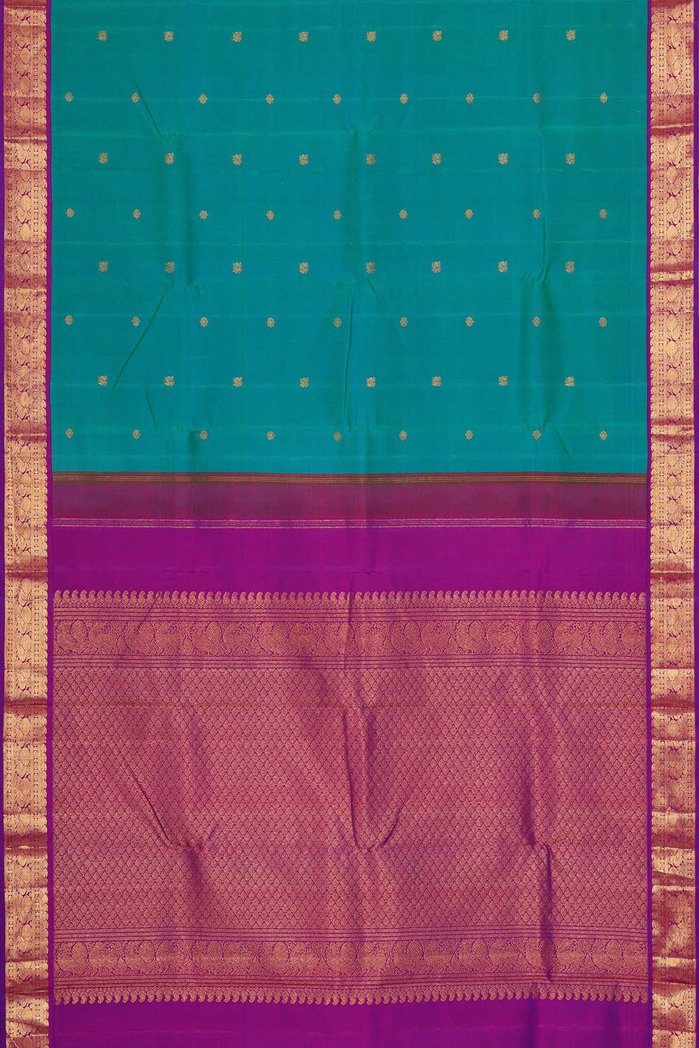 Image of Arani Silk Blue Saree