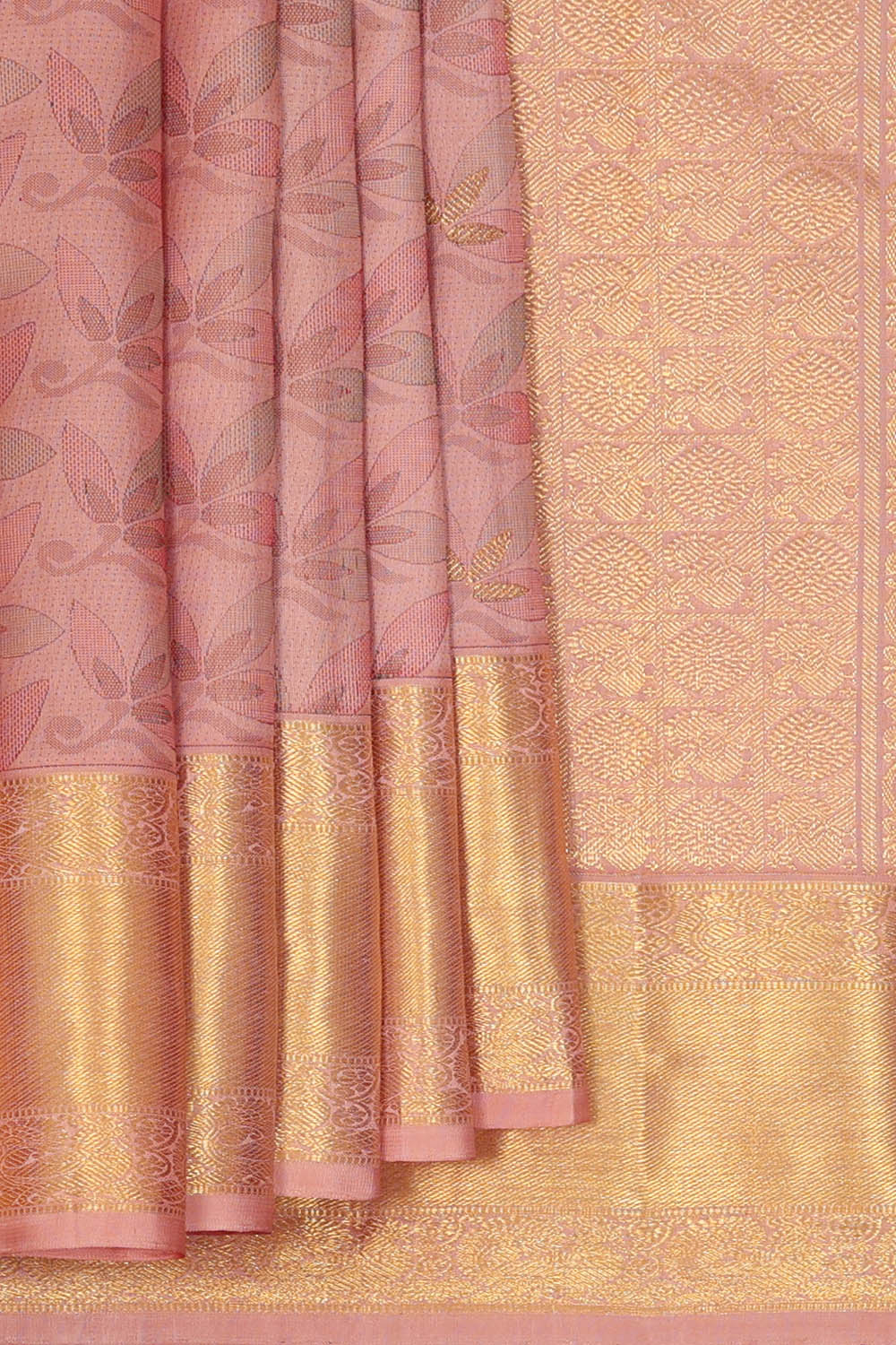 Image of Arani Silk Muted Pink Saree