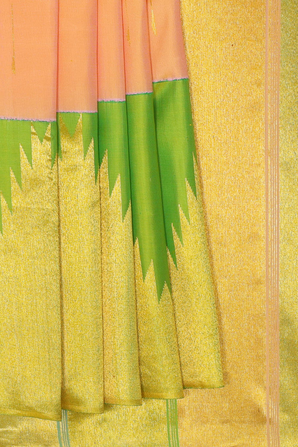 Image of Arani Silk Peach Saree
