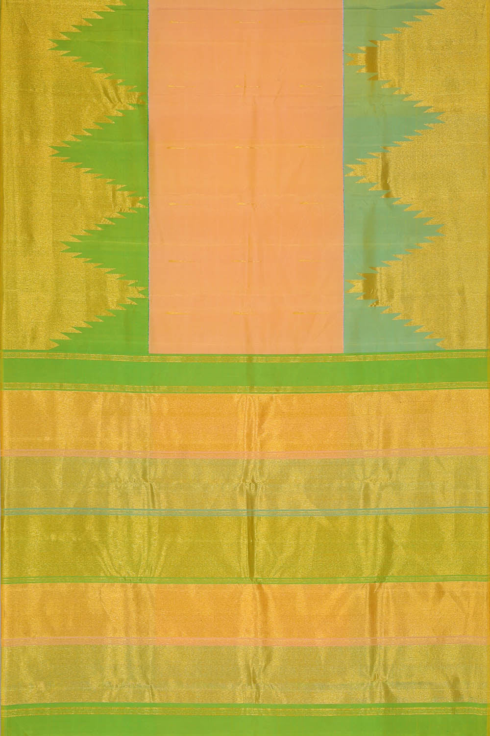 Image of Arani Silk Peach Saree