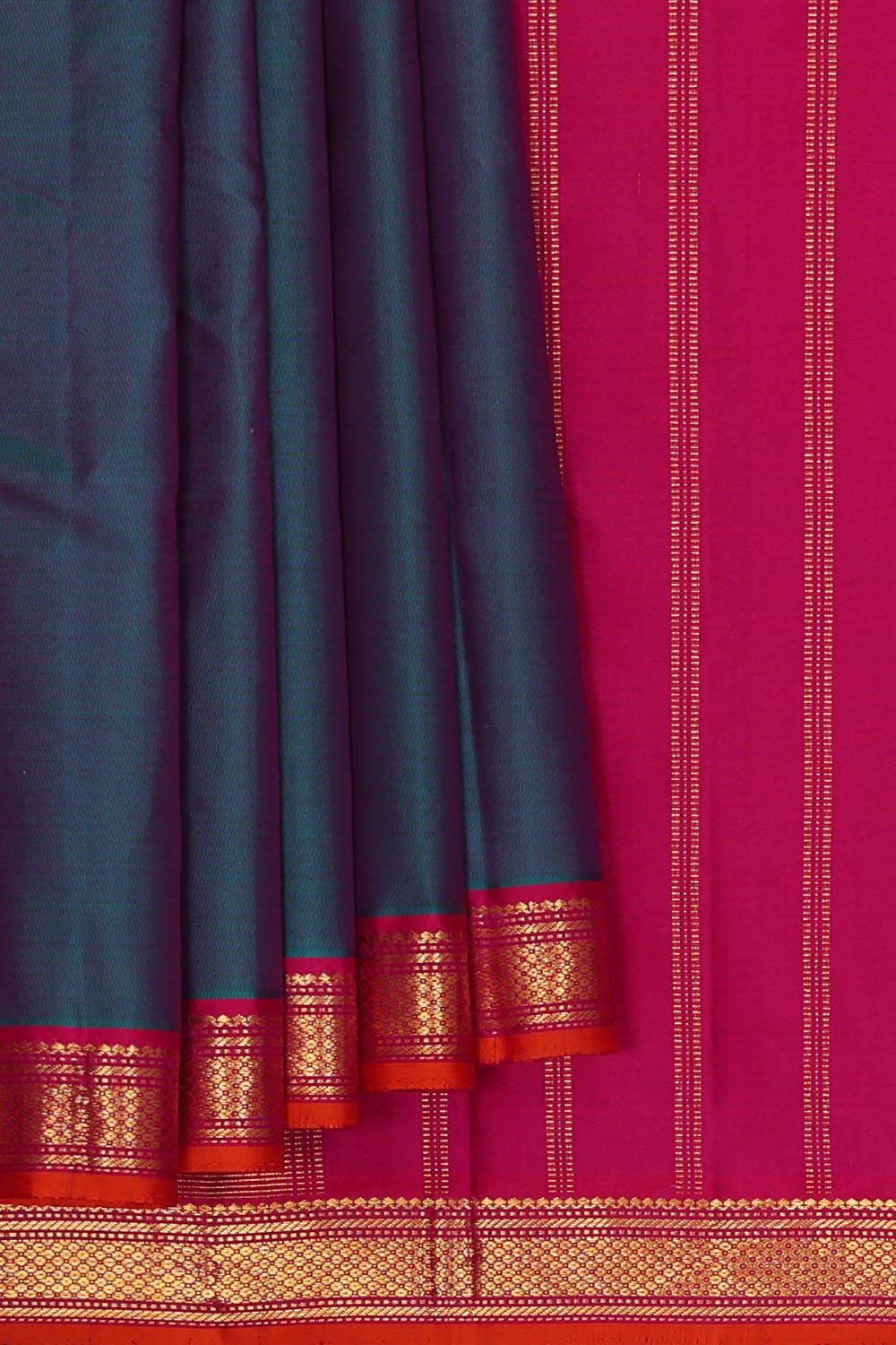 Image of Arani Silk Blue Saree