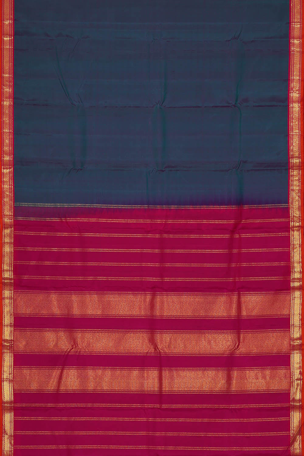 Image of Arani Silk Blue Saree