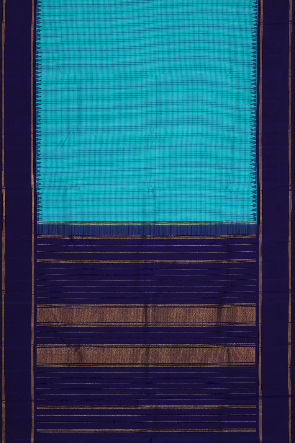 Image of Arani Silk Blue Saree