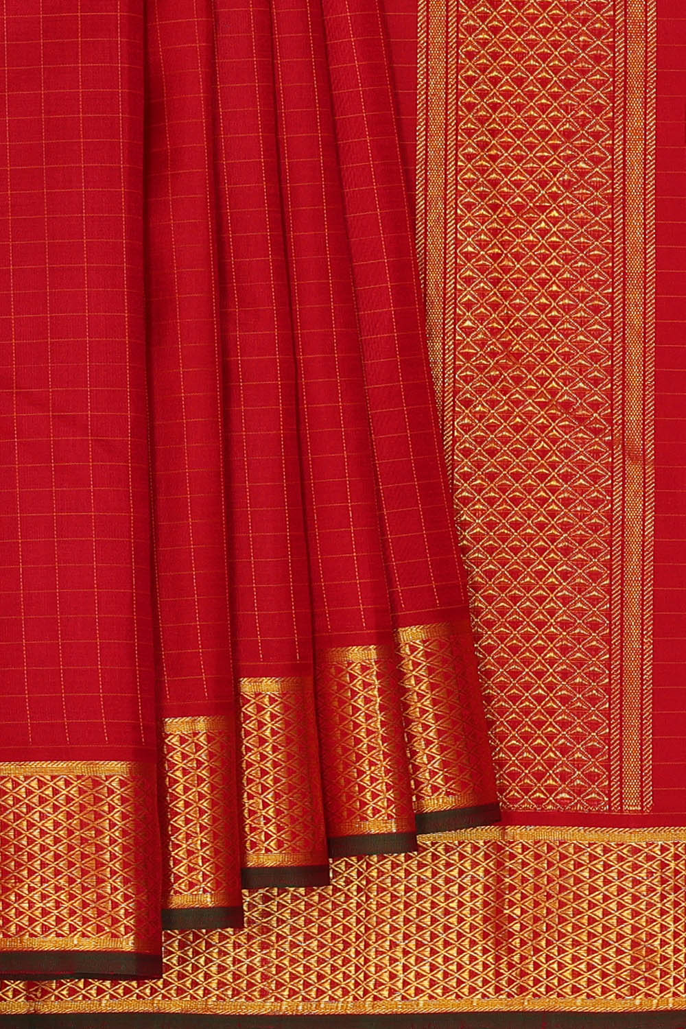 Image of Arani Silk Maroon Saree
