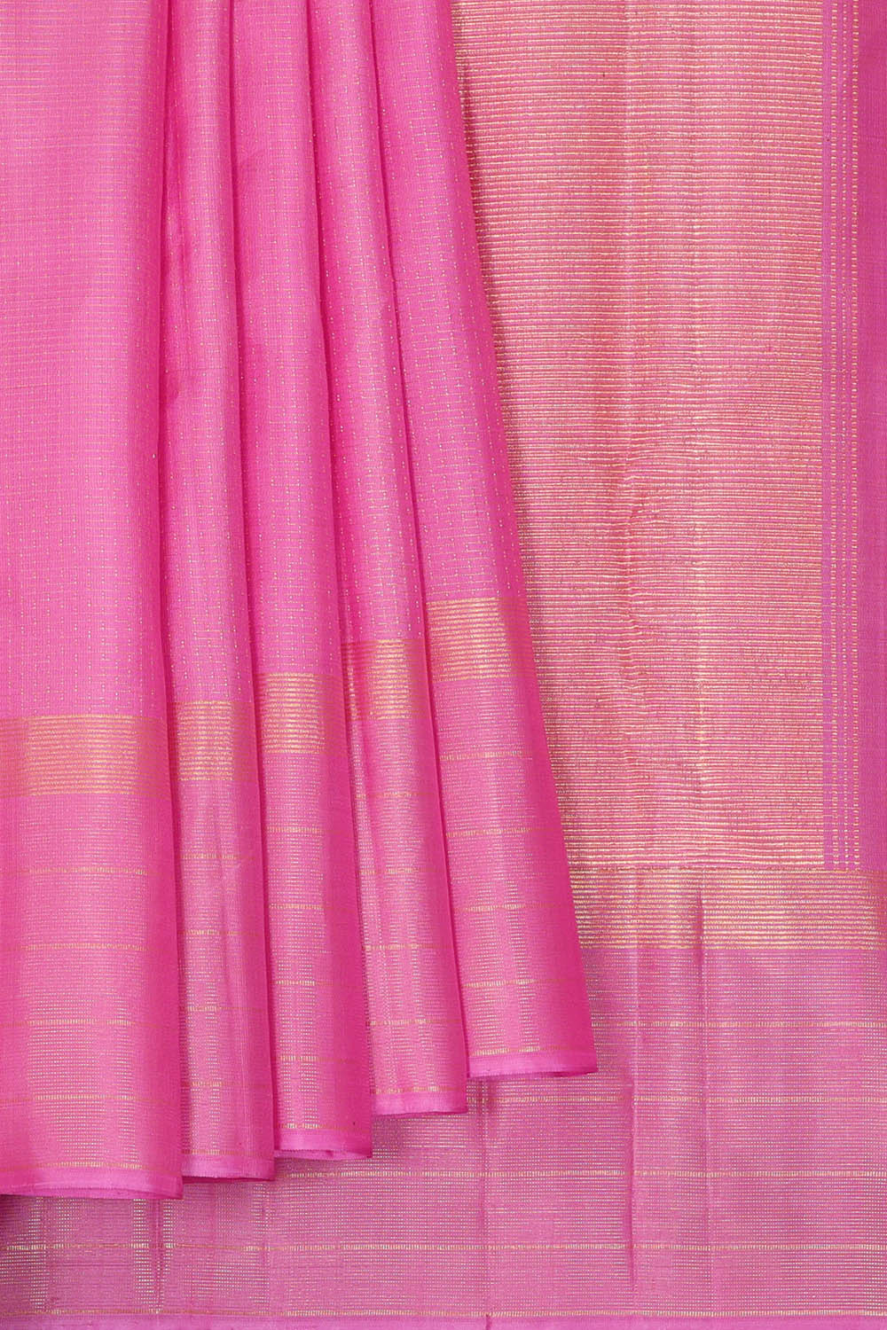 Image of Arani Silk Fushia Pink Saree