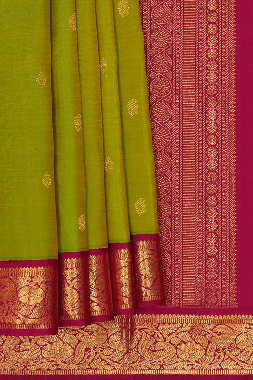 Image of Arani Silk Green Saree