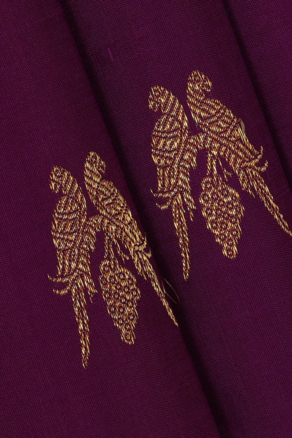 Image of Arani Silk Deep Violet Saree