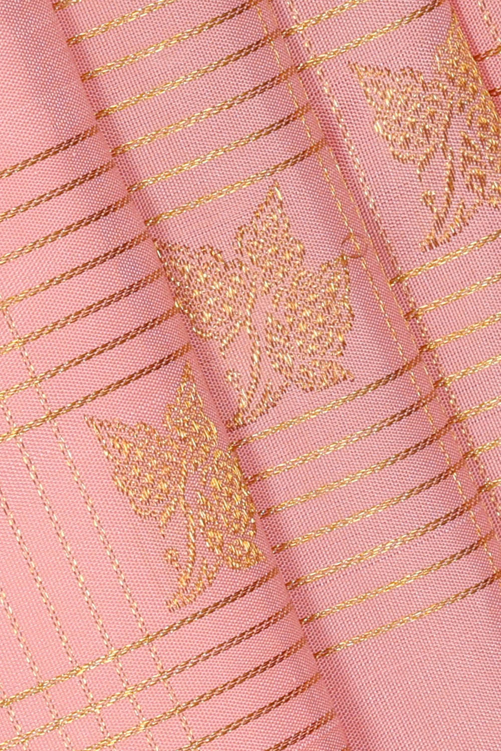 Image of Arani Silk Peach Pink Saree