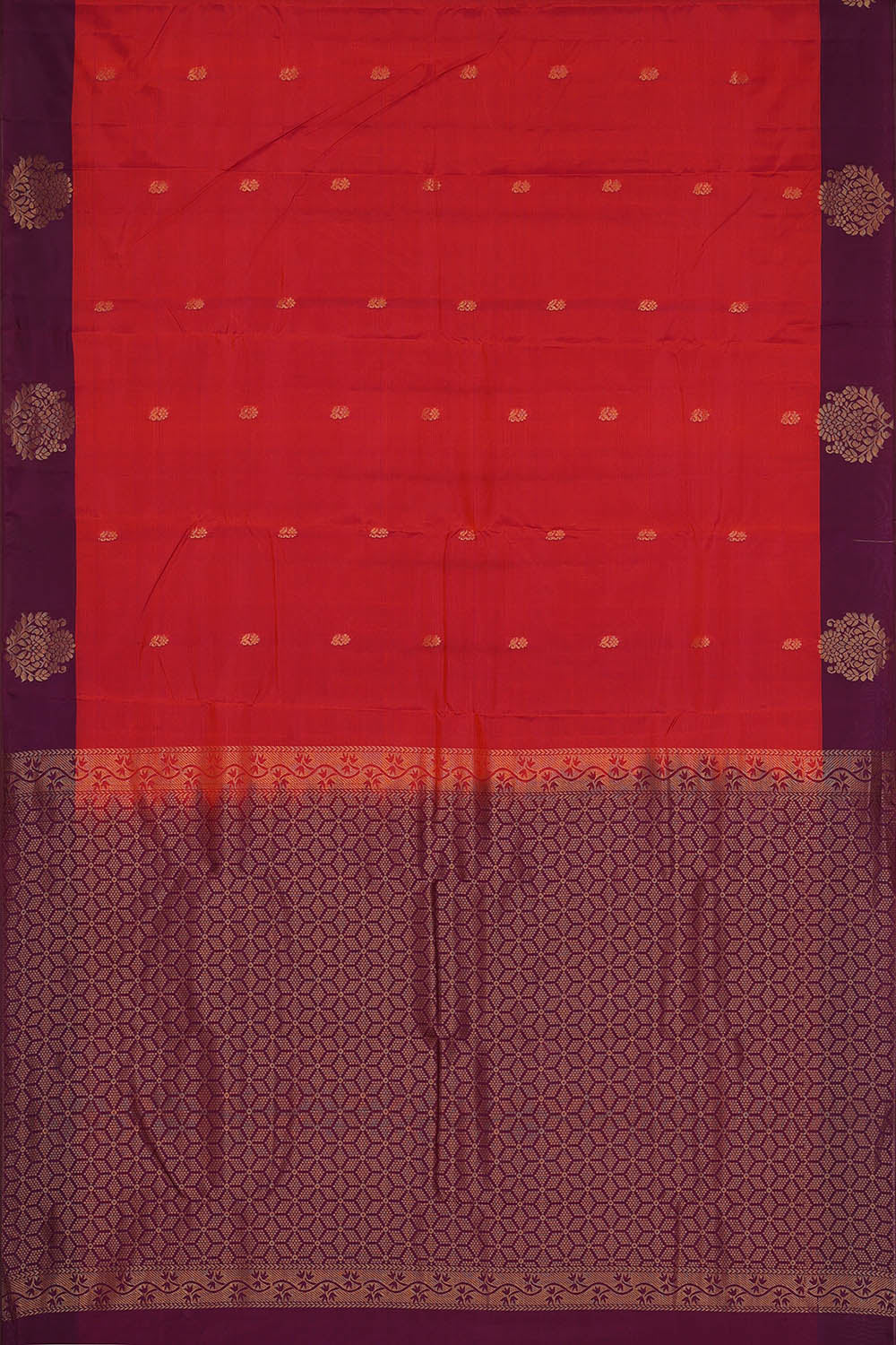 Image of Kanchipattu Silk Maroon Saree