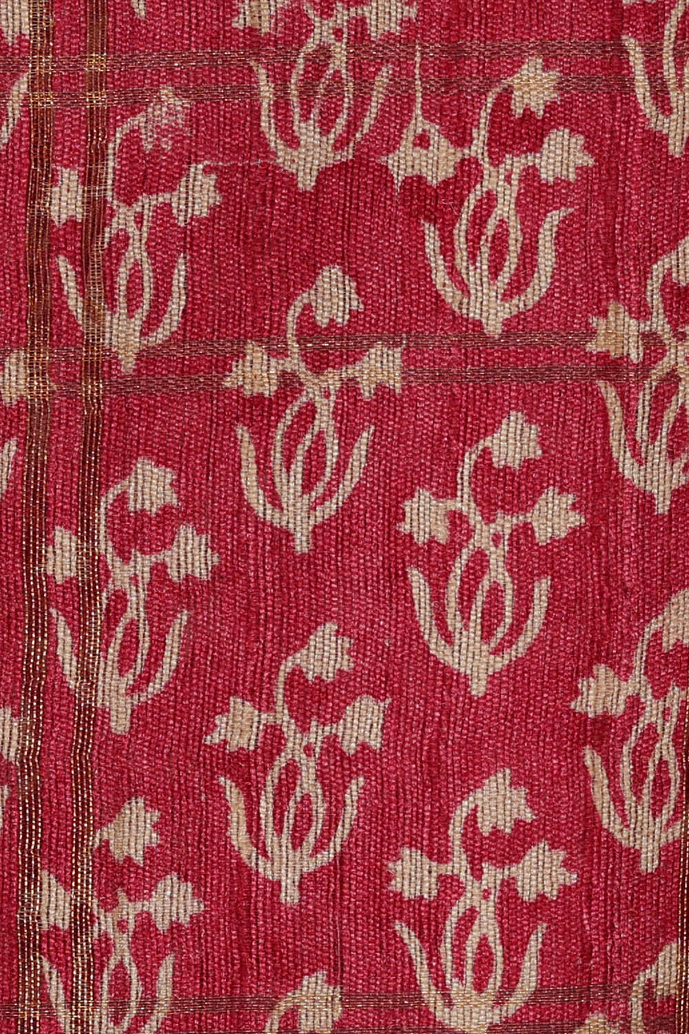 Image of Tussar Silk Coral Pink Saree