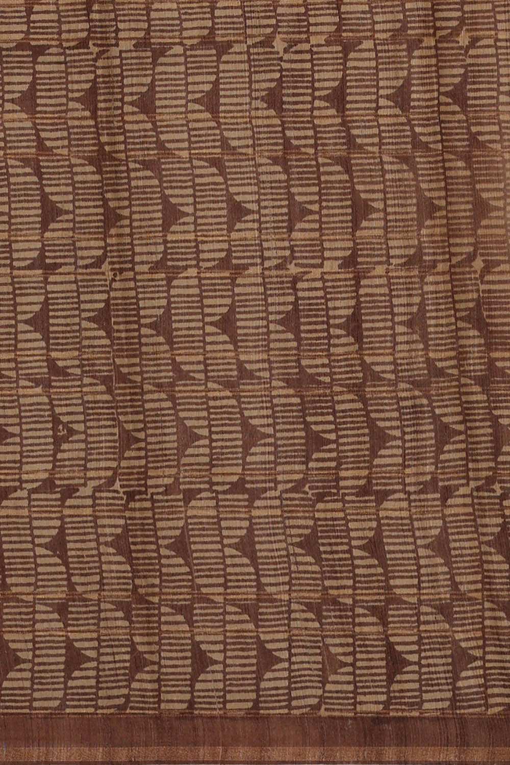 Image of Tussar Silk Emerald Green Saree