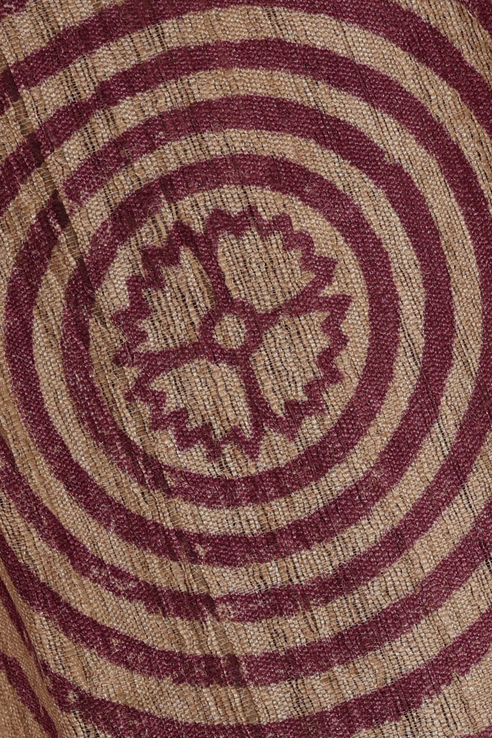 Image of Tussar Silk Wine Purple Saree