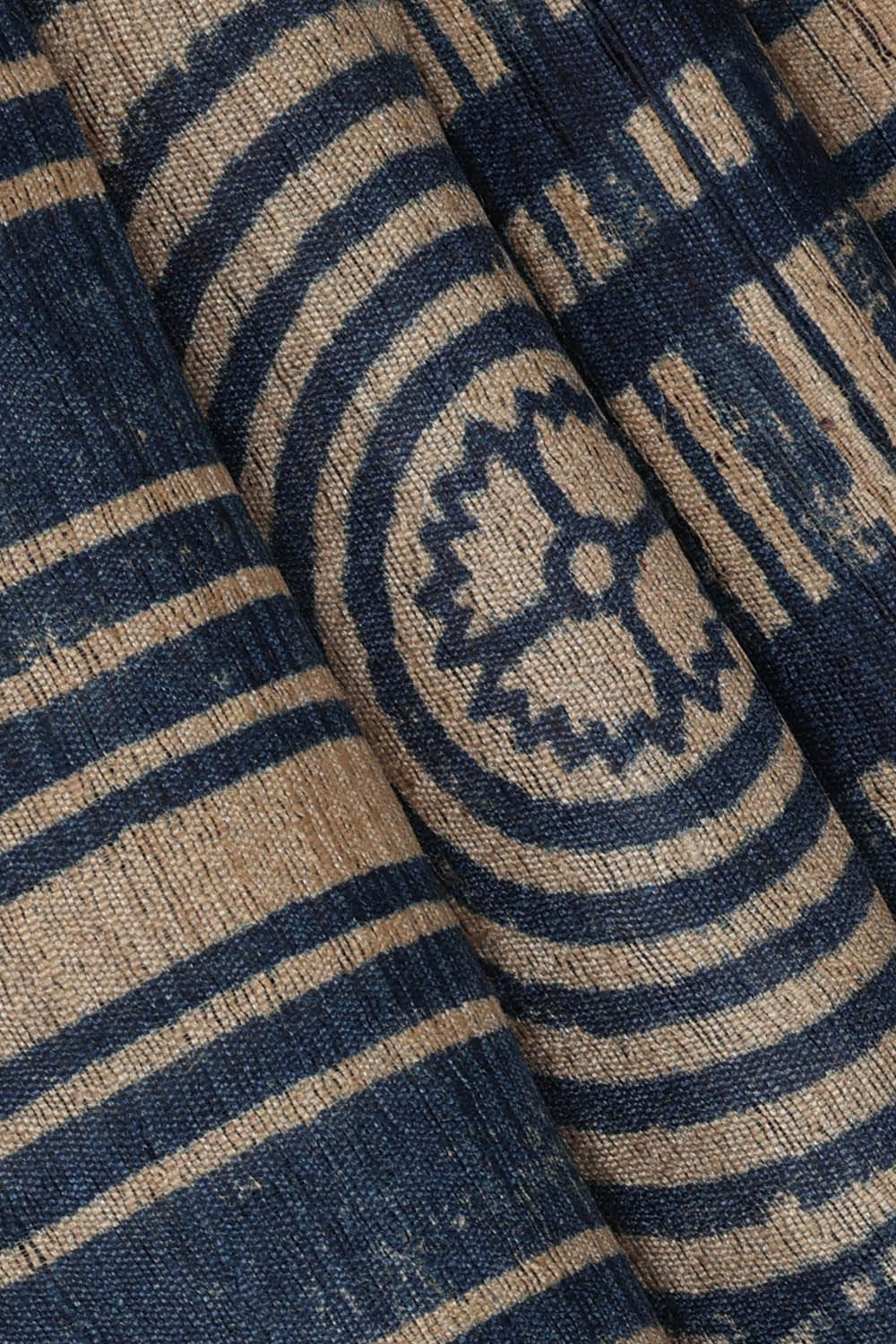 Image of Tussar Silk Blue Saree