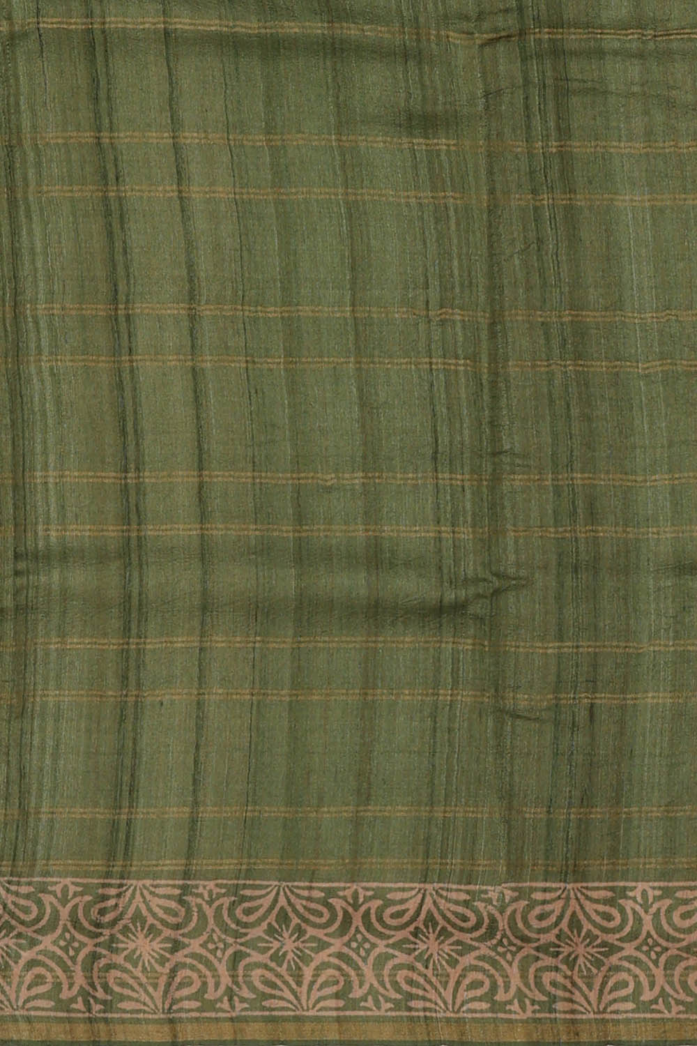 Image of Tussar Silk Light Pastel Green Saree