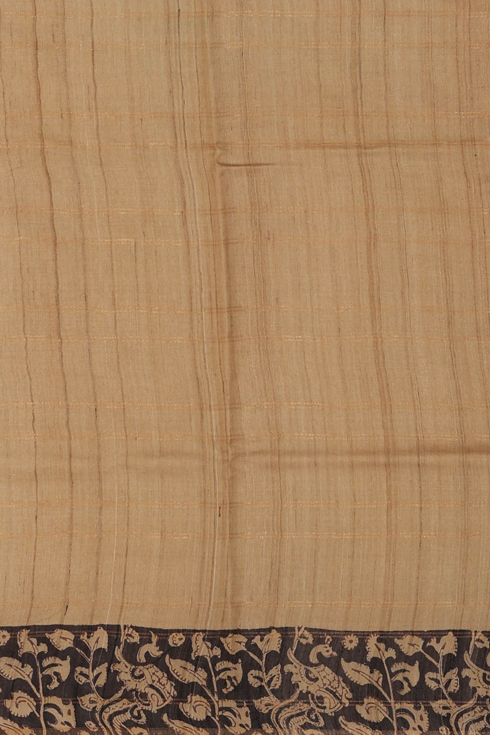 Image of Tussar Silk Blue Saree