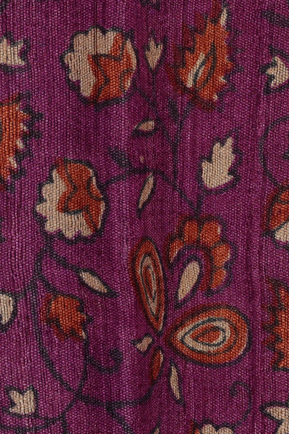 Image of Tussar Silk Purple Saree