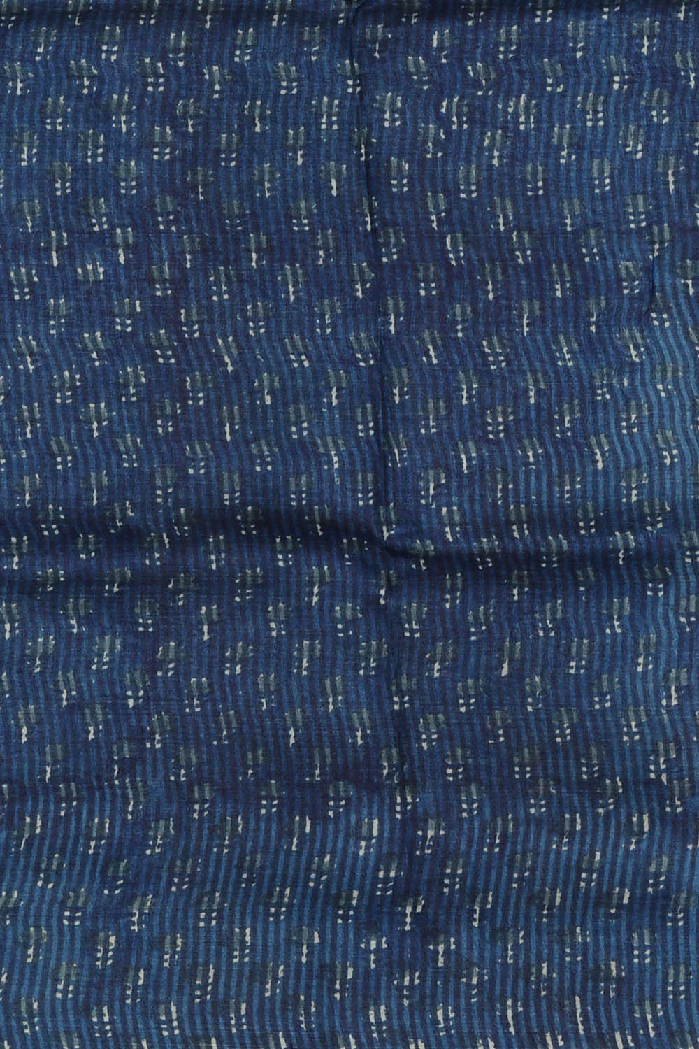 Image of Tussar Silk Blue Saree