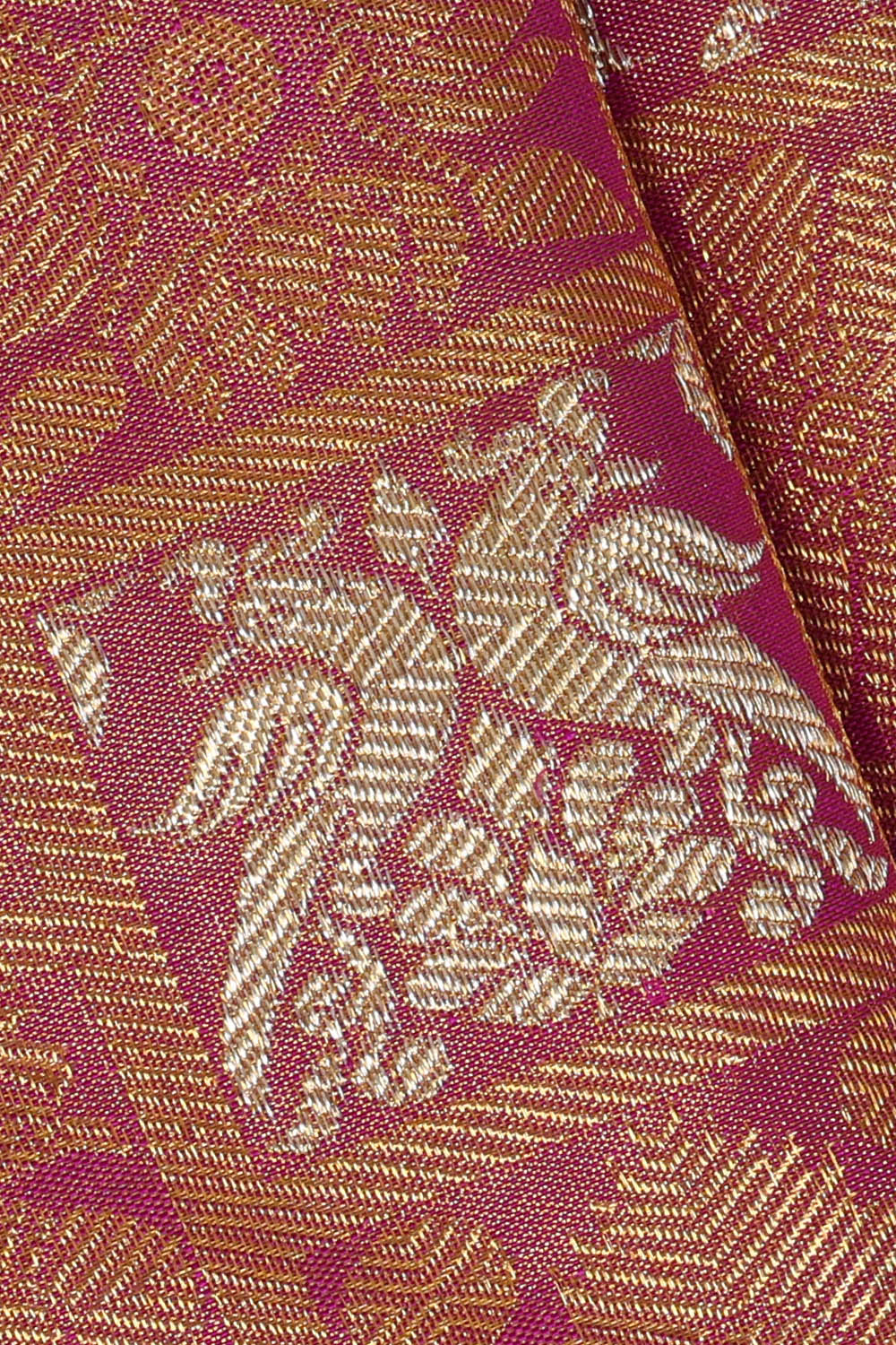 Image of Kanchipattu Silk Soft Magenta Saree