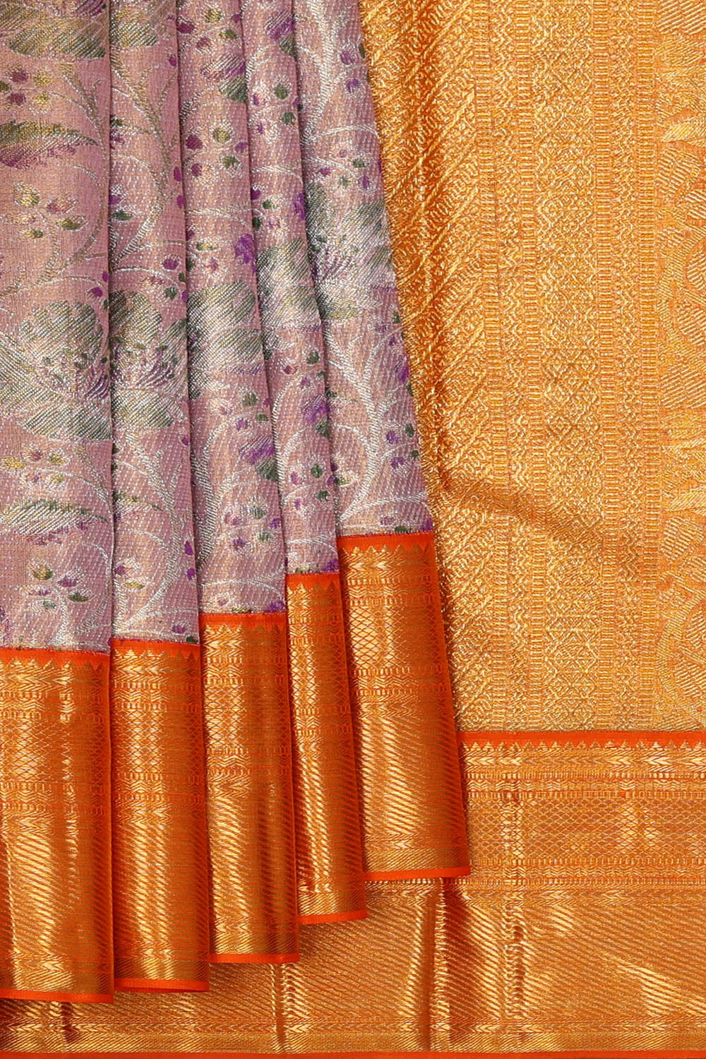 Image of Kanchipattu Silk Lavender Saree