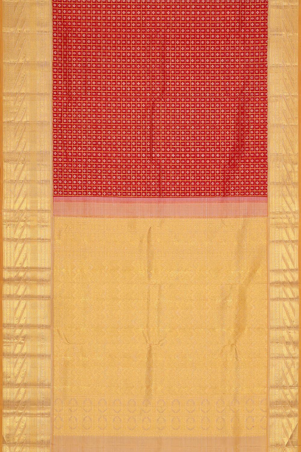 Image of Arani Silk Red Saree