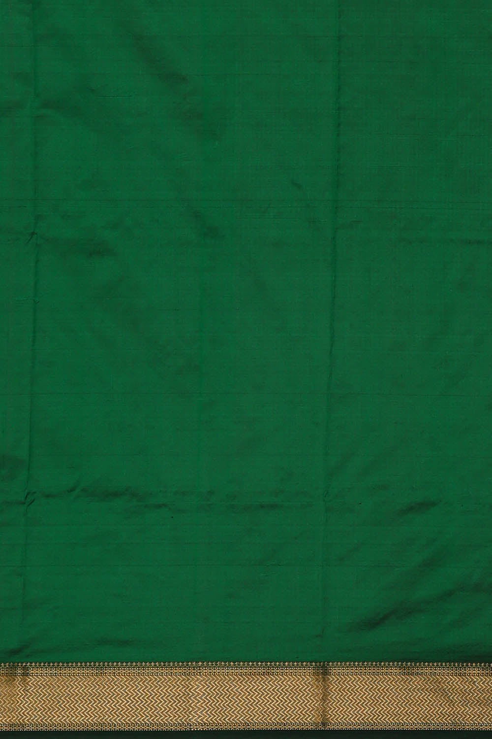 Image of Maheshwari Silk Bottle Green Saree