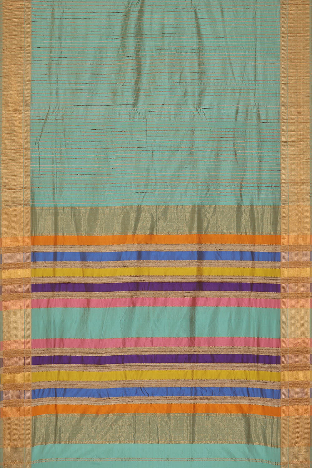 Image of Maheshwari Silk Light Blue Saree