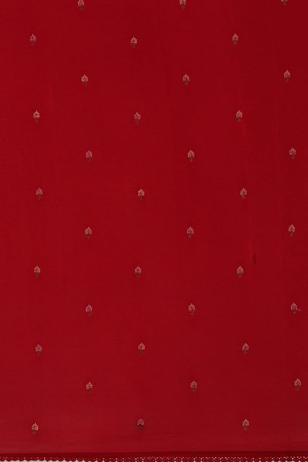 Image of Crepe Red Saree