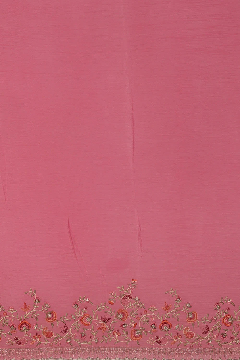 Image of Crepe Pink Saree