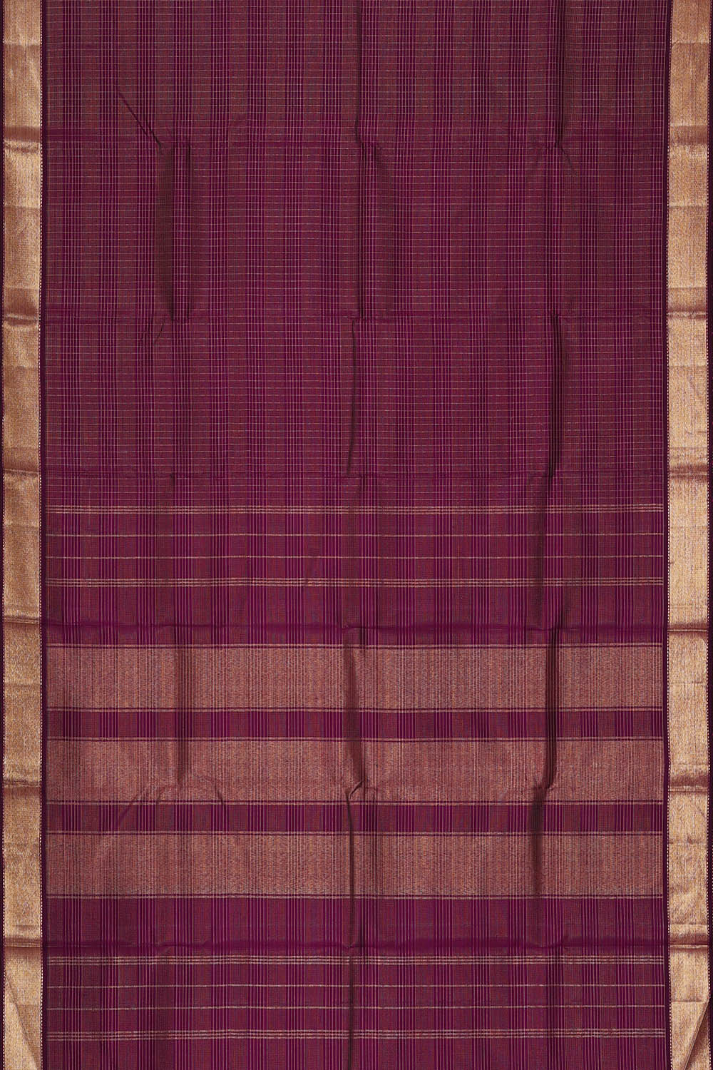 Image of Arani Silk Wine Purple Saree