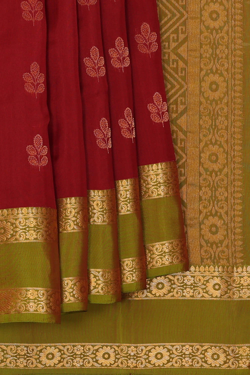 Image of Kanchipattu Silk Maroon Saree