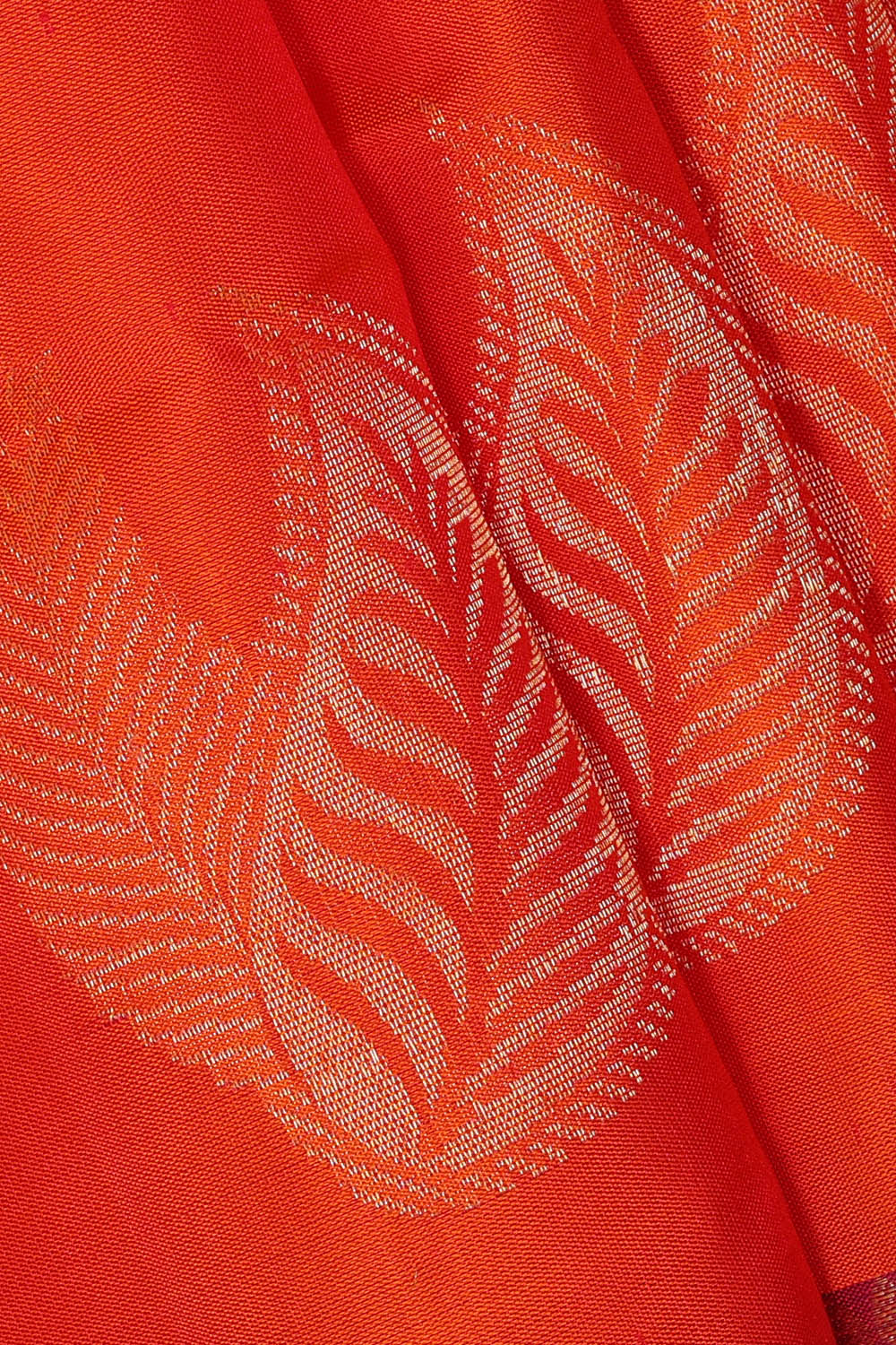 Image of South Silk Orange Saree
