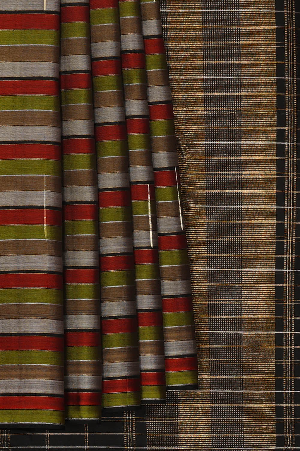 Image of Arani Silk Multi-Coloured Saree