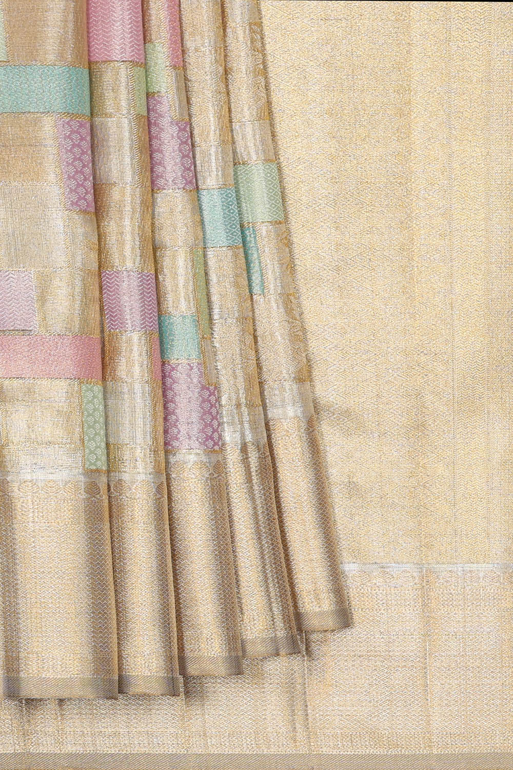 Image of Kanchipattu Silk Silver Saree