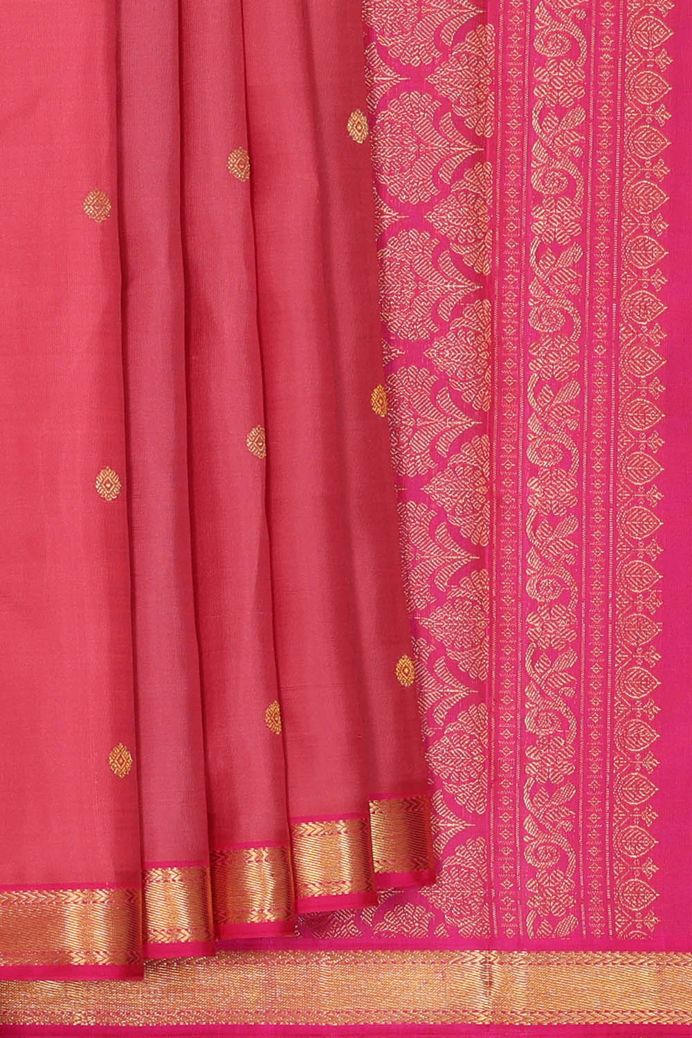 Image of Arani Silk Dark Pink Saree
