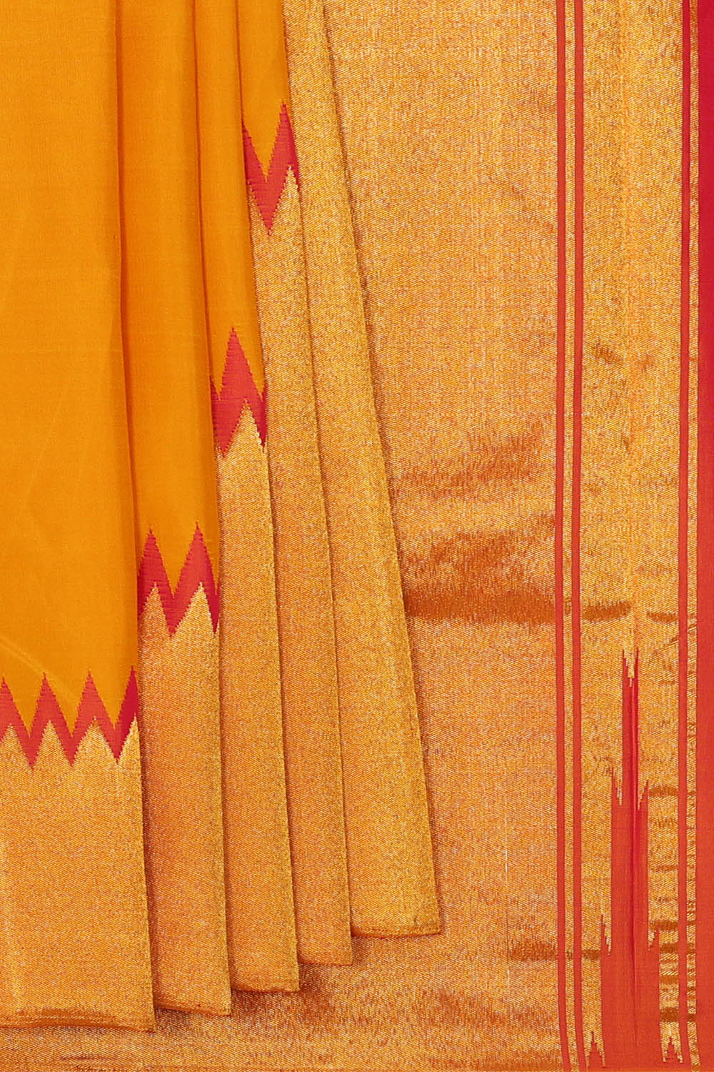 Image of Arani Silk Orange Saree