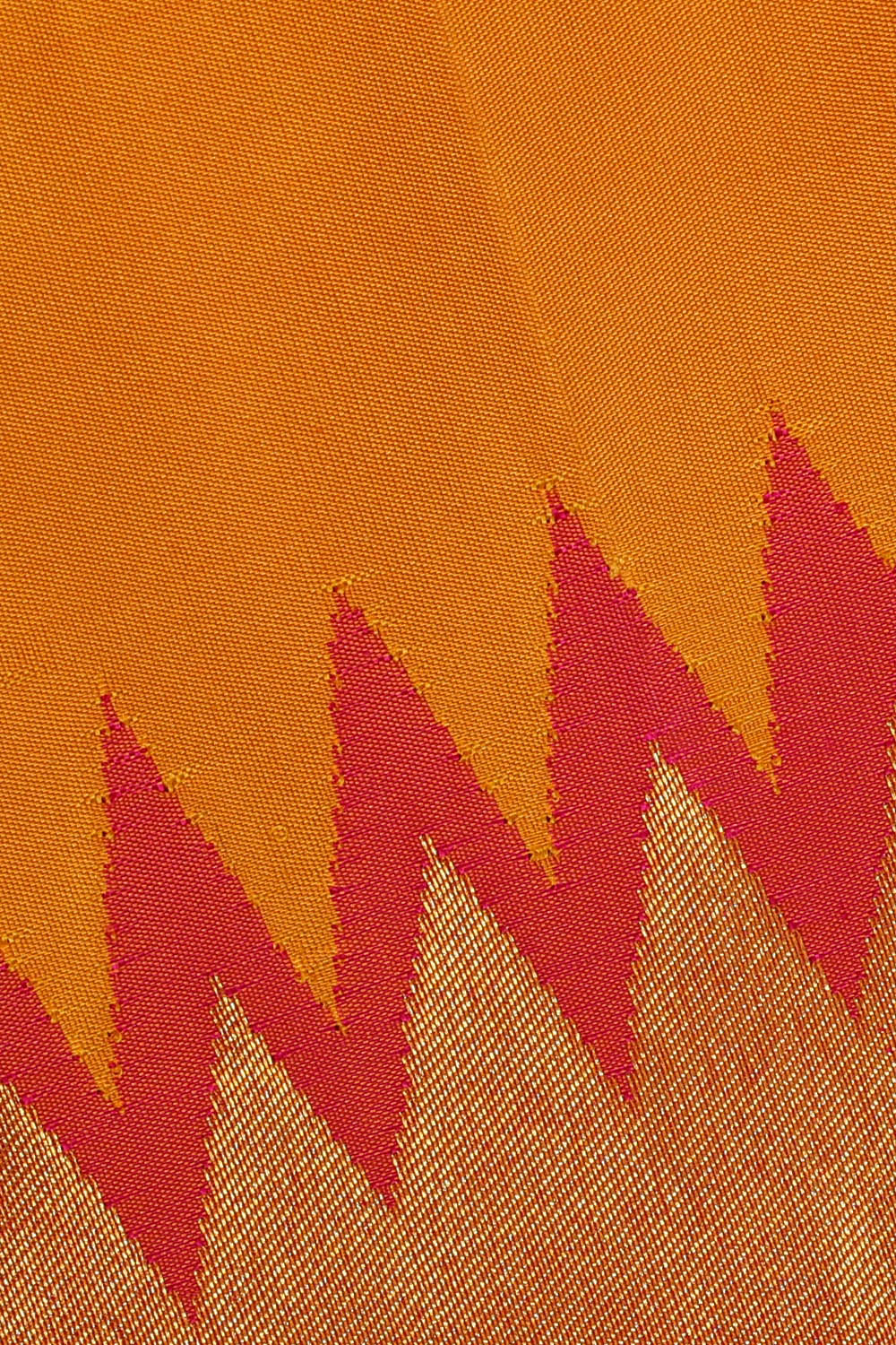 Image of Arani Silk Orange Saree
